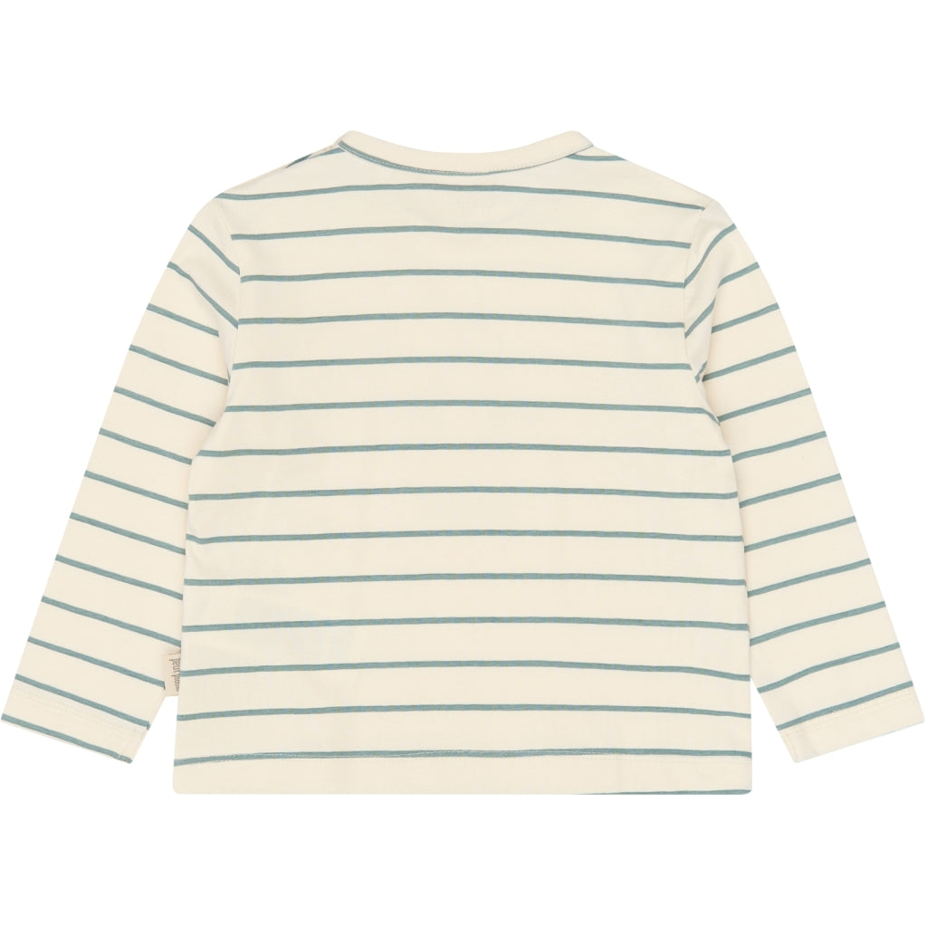 PETIT PIAO PPGib OS L_S Tee Langærmet bluse Eggnog Striped