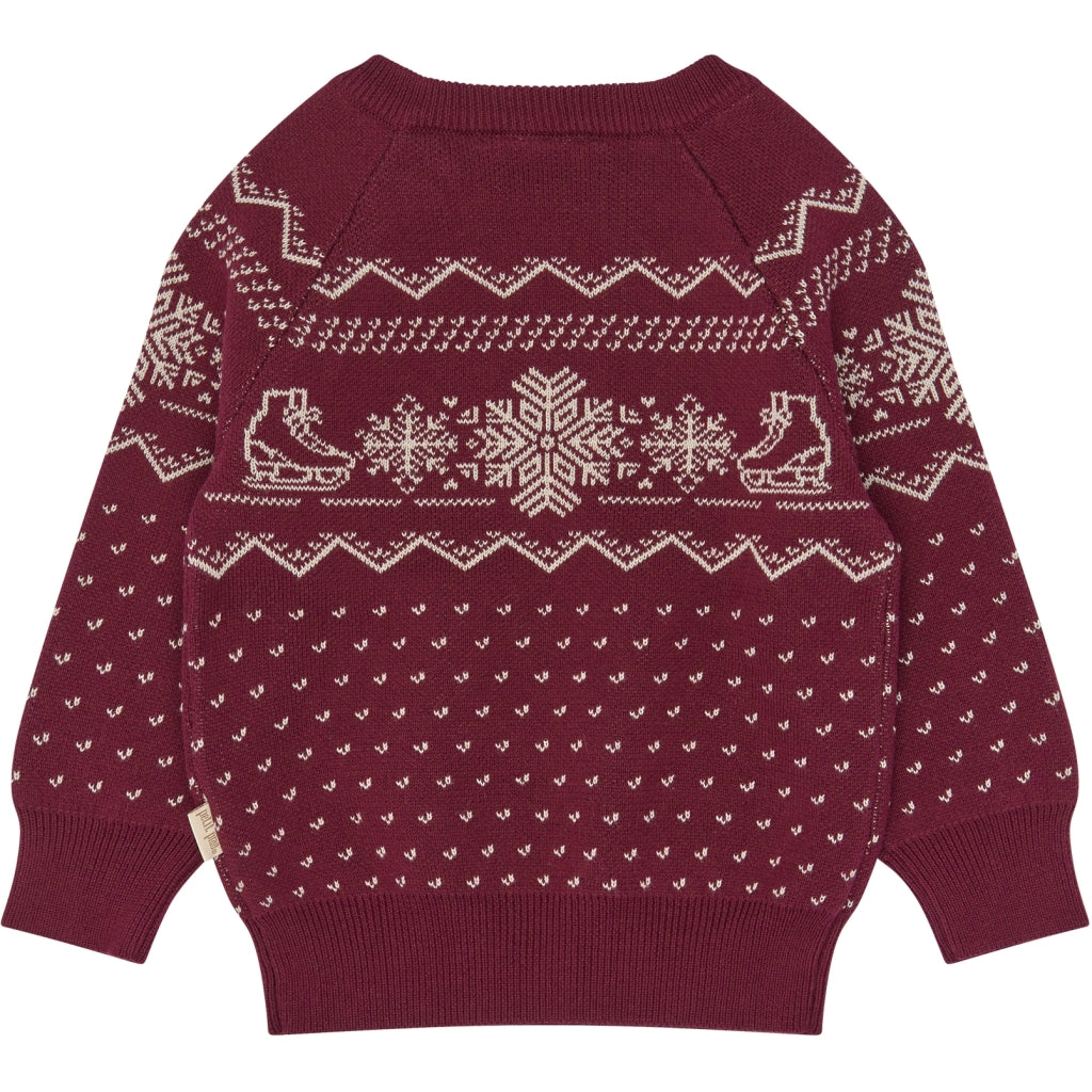 PETIT PIAO PPGinger Knit Pullover Strik Syrah