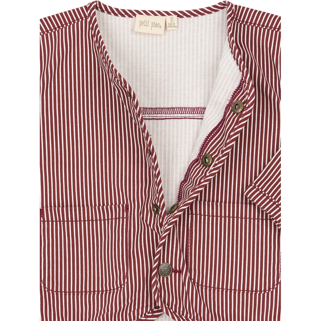 PETIT PIAO PPGlory Denim Jacket Jakker Syrah Striped