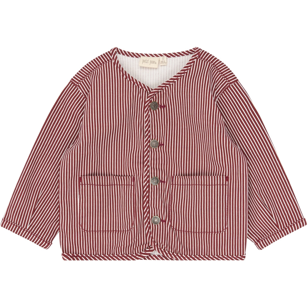 PETIT PIAO PPGlory Denim Jacket Jakker Syrah Striped