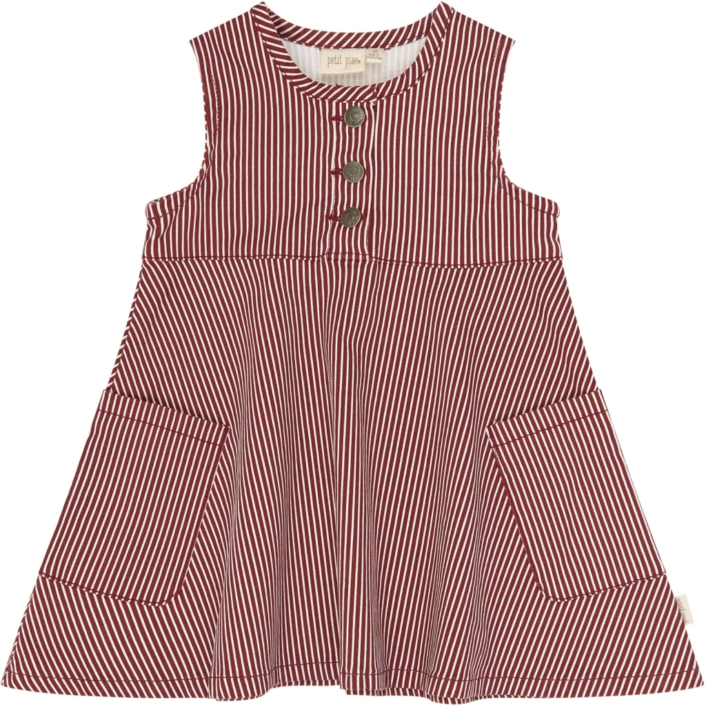 PETIT PIAO PPGlory Denim S_L Dress Kjoler Syrah Striped