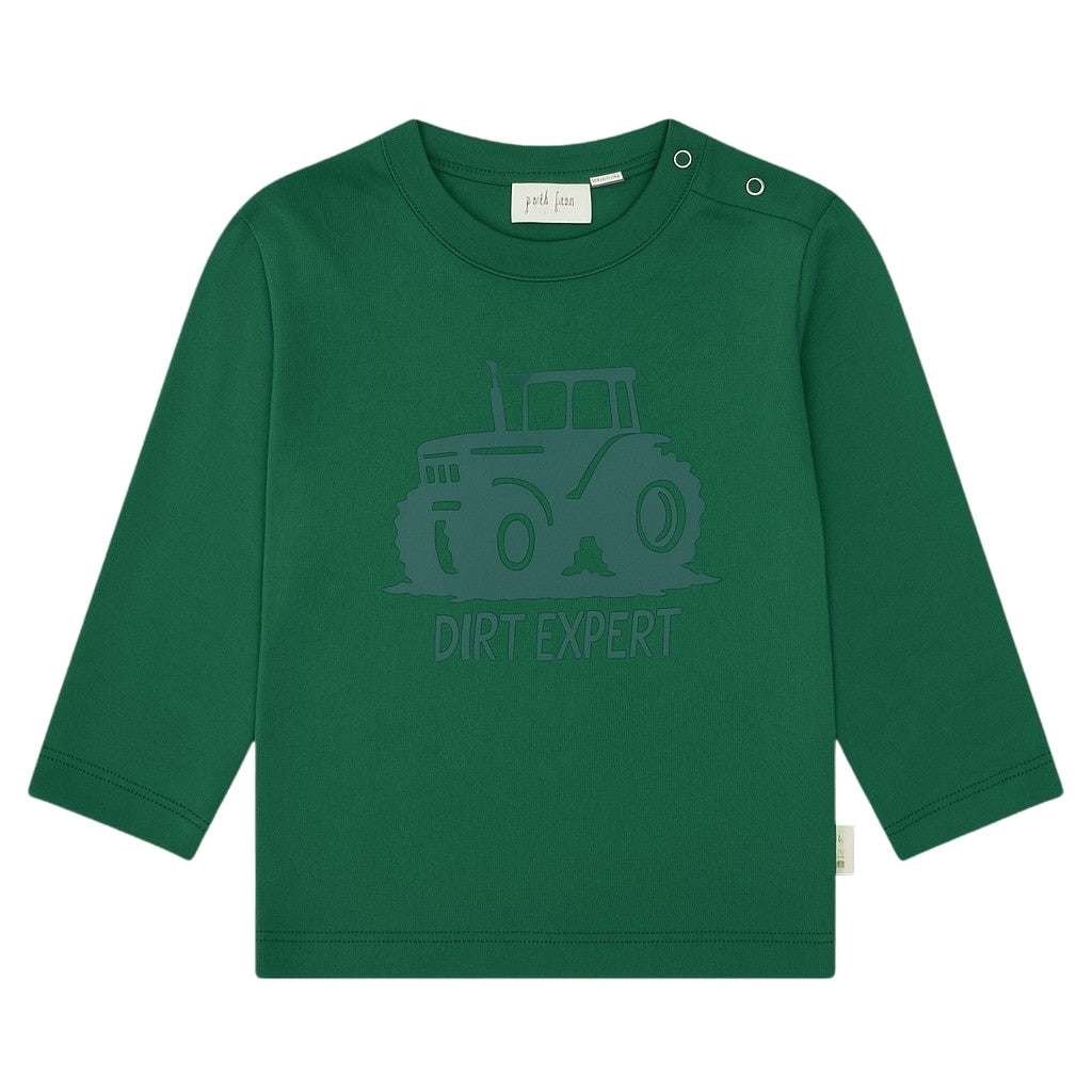 PETIT PIAO PPGriffen OS L_S Tee Langærmet bluse Trekking Green