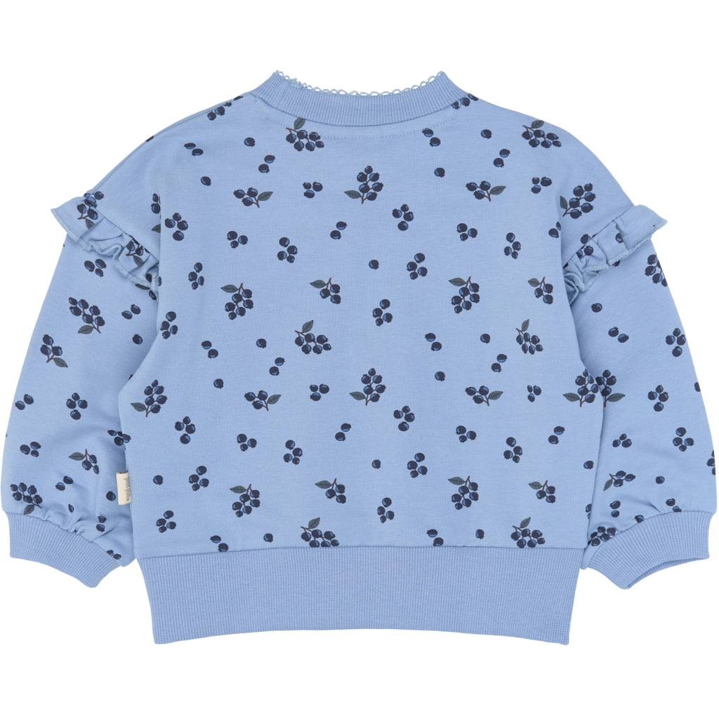 PETIT PIAO PPGween Sweatshirt Sweatshirt Stonewash Blueberry AOP