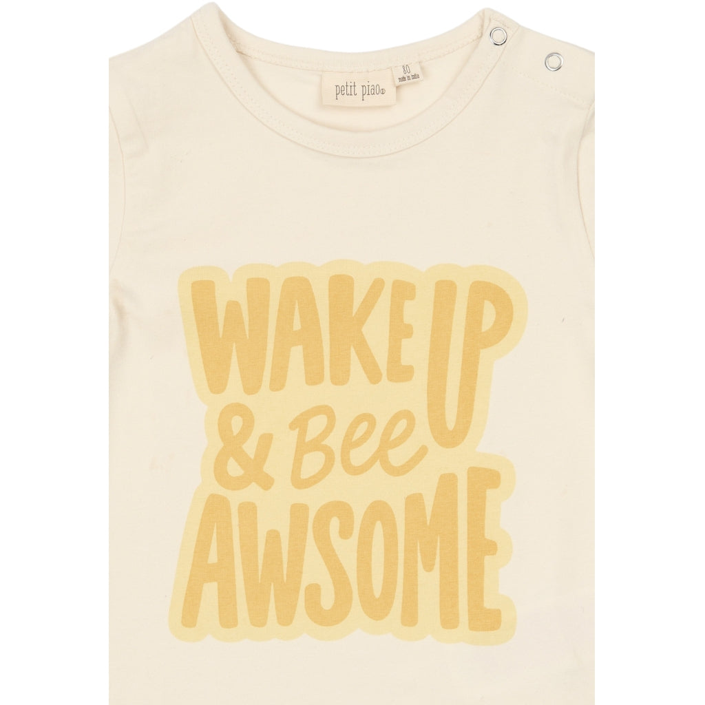 PETIT PIAO PPJubii Bee OS S_S Tee T-shirt Eggnog