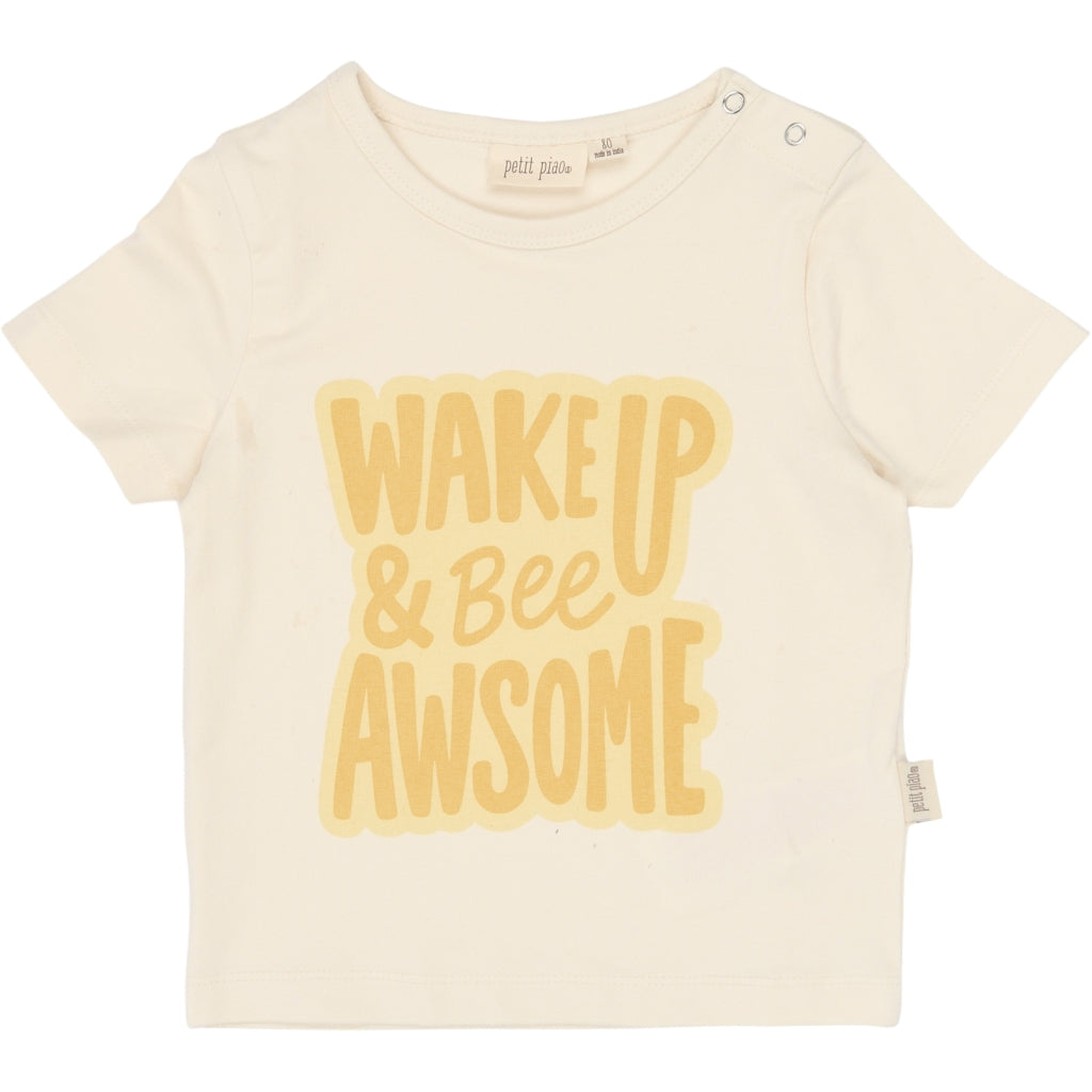 PETIT PIAO PPJubii Bee OS S_S Tee T-shirt Eggnog