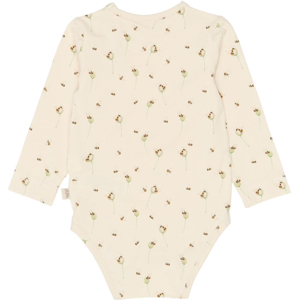 PETIT PIAO PPJubii L_S Body Bodystockings Eggnog Bee AOP