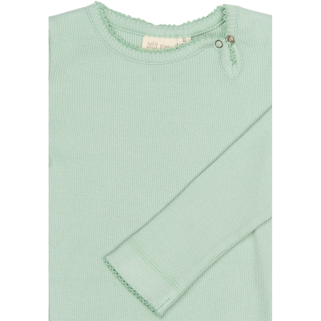 PETIT PIAO PPSea L_S Body Bodystockings Frosty Green