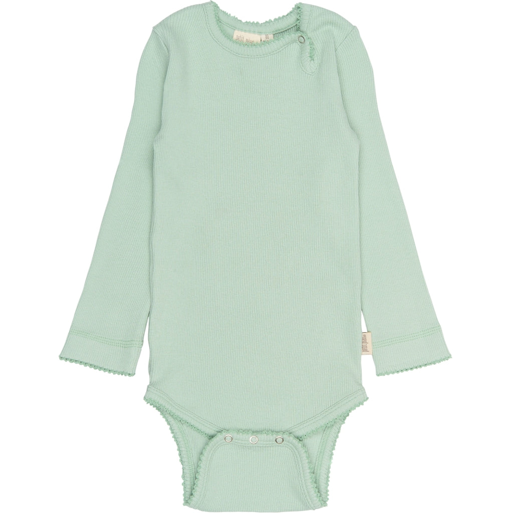 PETIT PIAO PPSea L_S Body Bodystockings Frosty Green