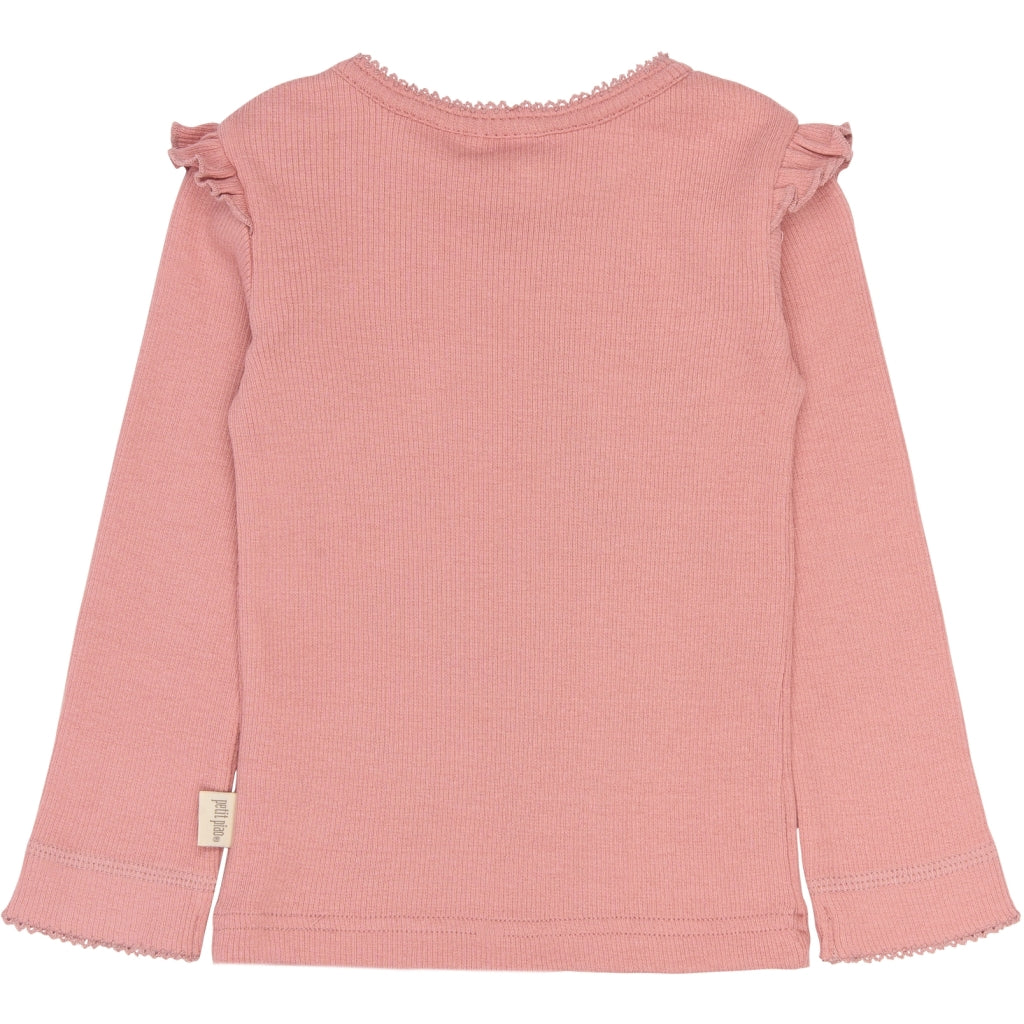 PETIT PIAO PPSea L_S Tee Langærmet bluse Dusty Rose