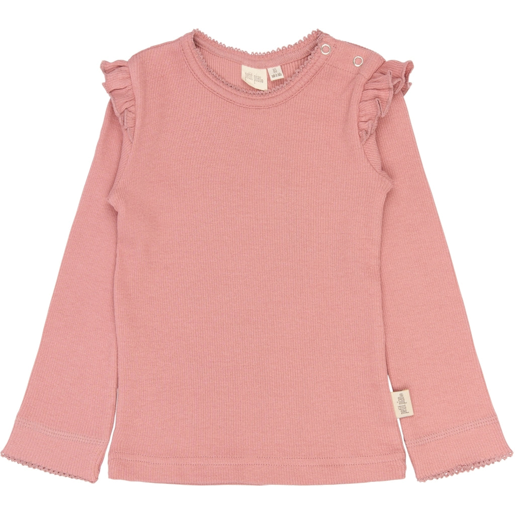 PETIT PIAO PPSea L_S Tee Langærmet bluse Dusty Rose