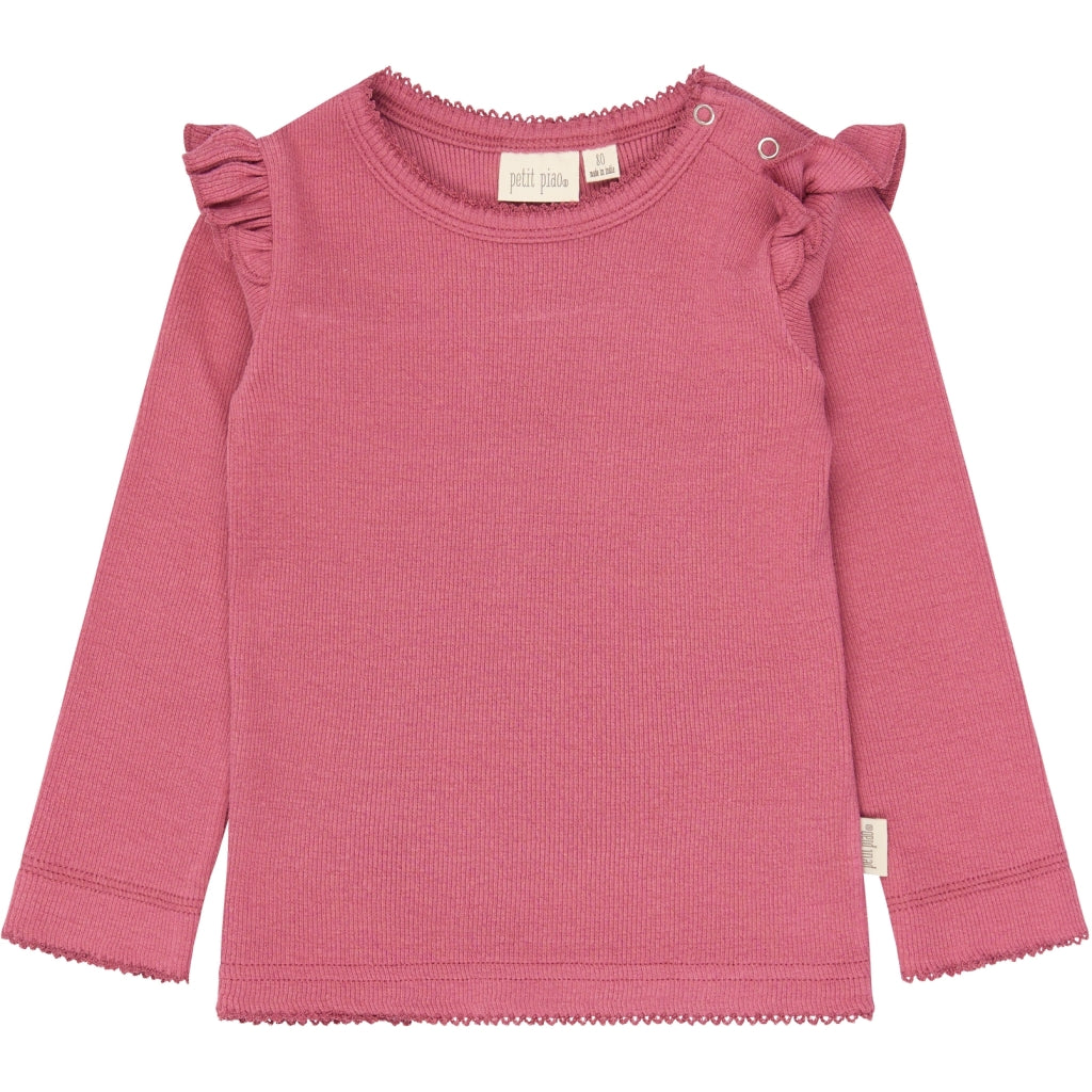 PETIT PIAO PPSea L_S Tee Langærmet bluse Mauvewood
