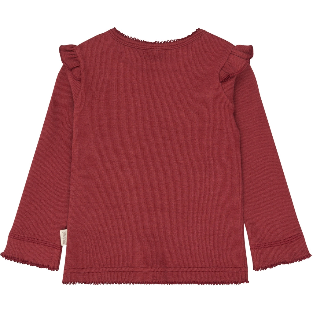 PETIT PIAO PPSea L_S Tee Langærmet bluse Syrah