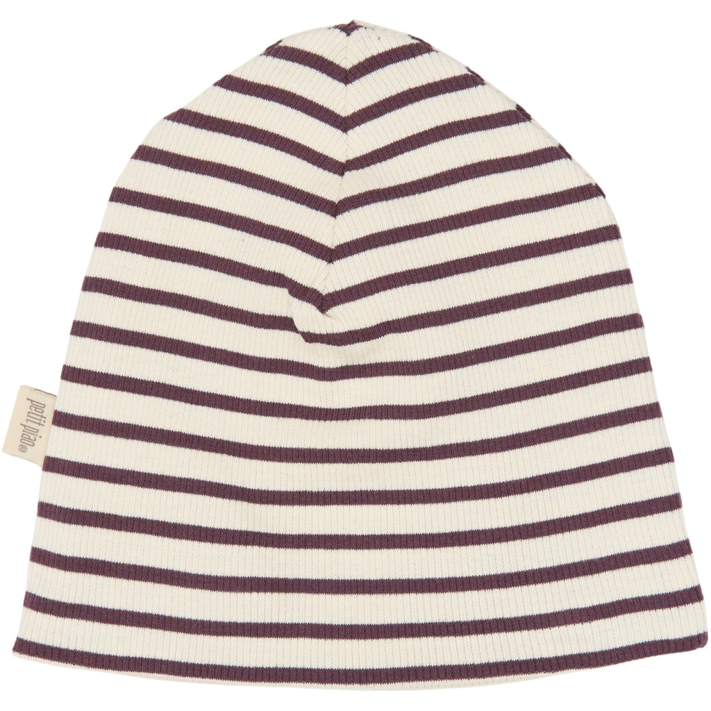 PETIT PIAO PPSky Beanie 2-Pack Huer Huckleberry Striped