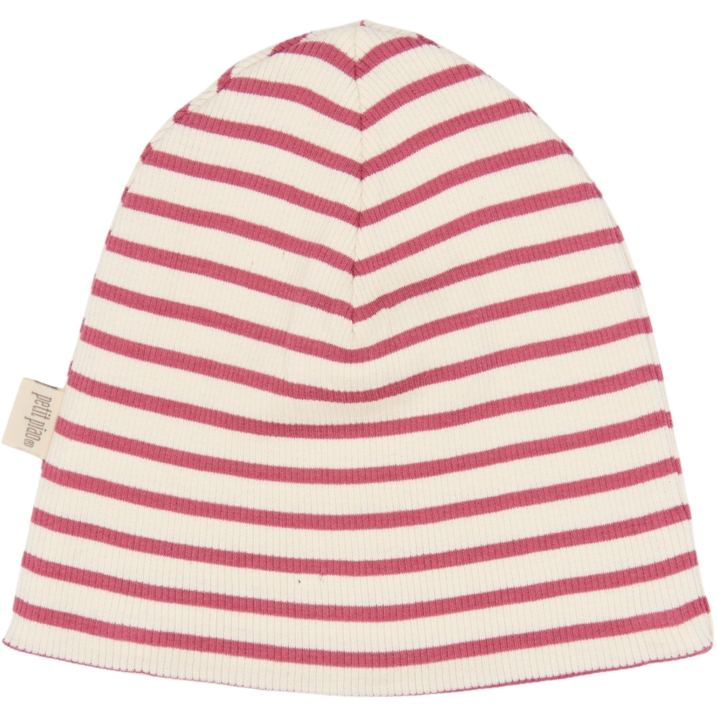 PETIT PIAO PPSky Beanie 2-Pack Huer Mauvewood Striped