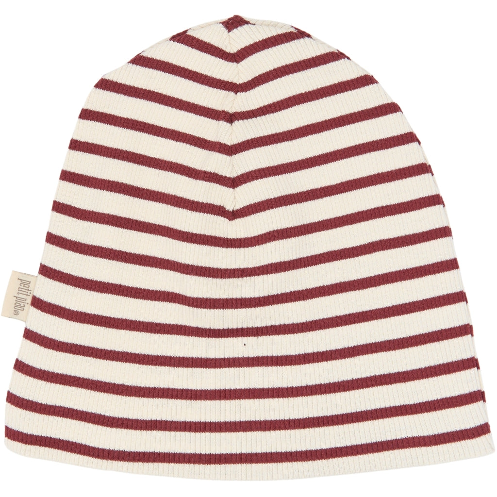 PETIT PIAO PPSky Beanie 2-Pack Huer Syrah Striped