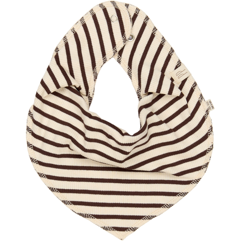 PETIT PIAO PPSky Bib 2-Pack Hagesmække og savlesmække Chestnut Striped