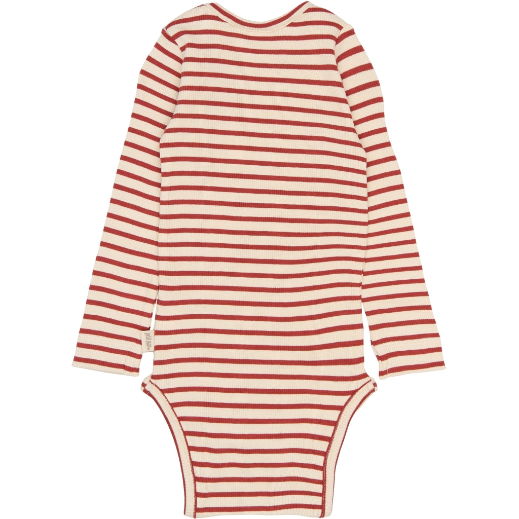 PETIT PIAO PPSky L_S Body Bodystockings Cinnabar Striped