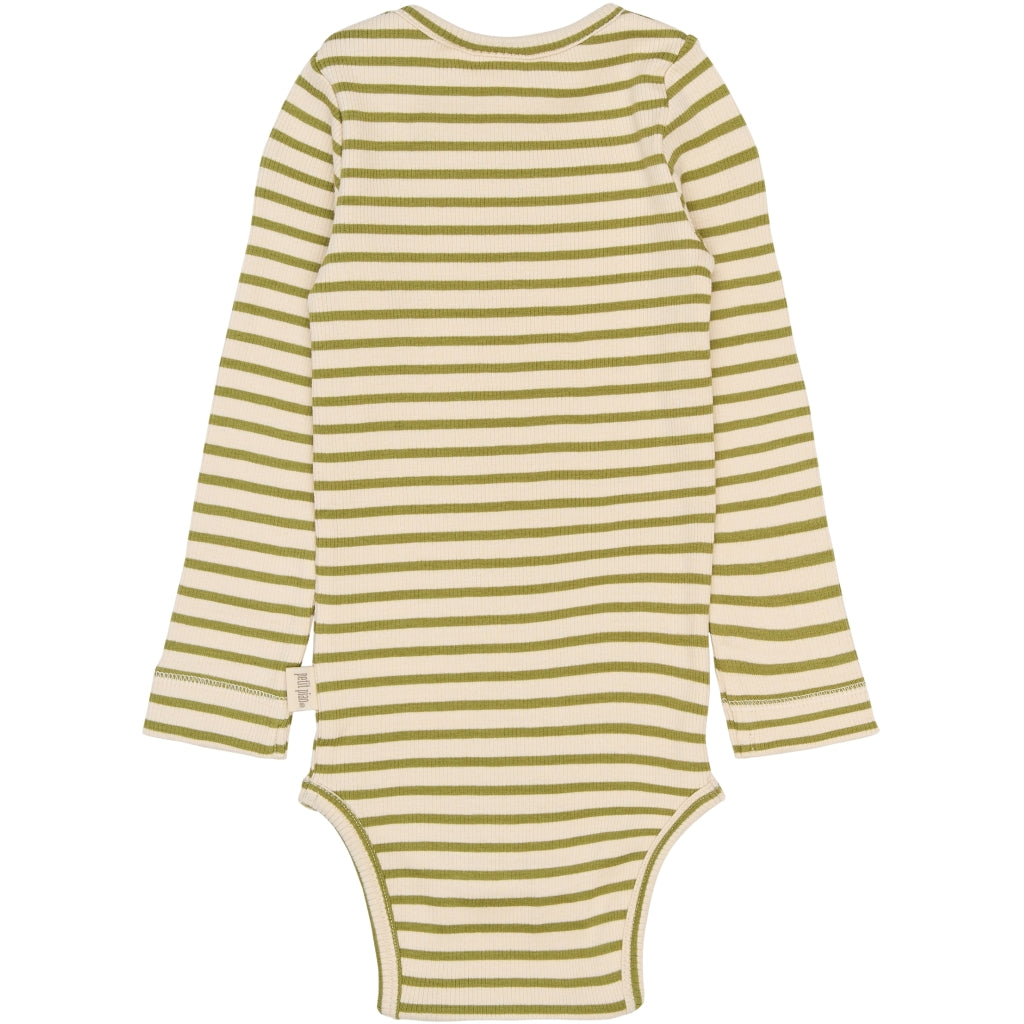 PETIT PIAO PPSky L_S Body Bodystockings Mosstone Striped