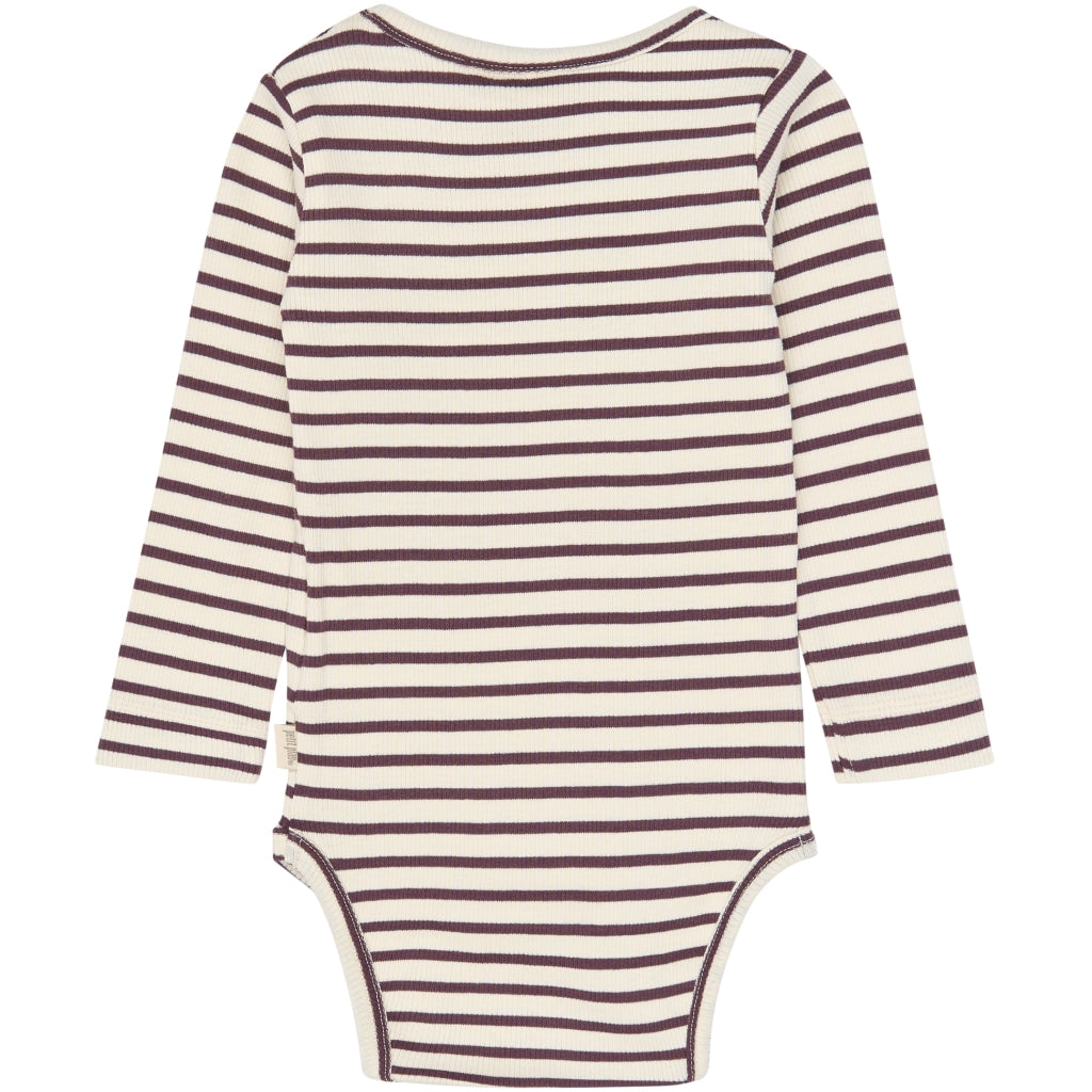 PETIT PIAO PPSky L_S Body Bodystockings Huckleberry Striped