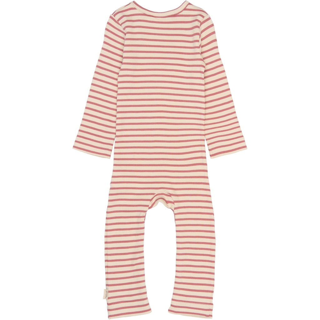 PETIT PIAO PPSky L_S Jumpsuit Heldragter Dusty Rose Striped