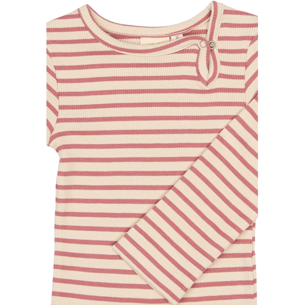 PETIT PIAO PPSky L_S Jumpsuit Heldragter Dusty Rose Striped