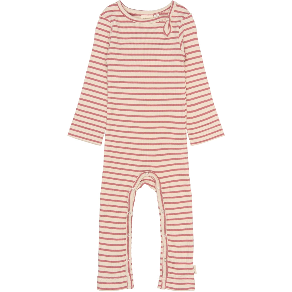 PETIT PIAO PPSky L_S Jumpsuit Heldragter Dusty Rose Striped