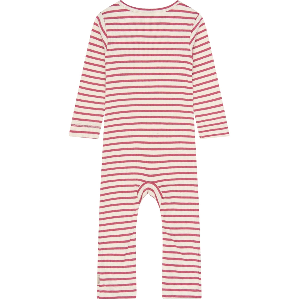 PETIT PIAO PPSky L_S Jumpsuit Heldragter Mauvewood Striped
