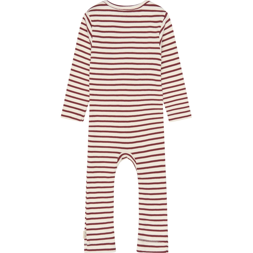 PETIT PIAO PPSky L_S Jumpsuit Heldragter Syrah Striped