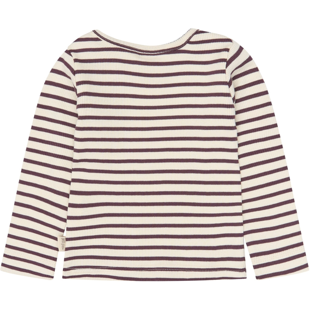 PETIT PIAO PPSky L_S Tee Langærmet bluse Huckleberry Striped