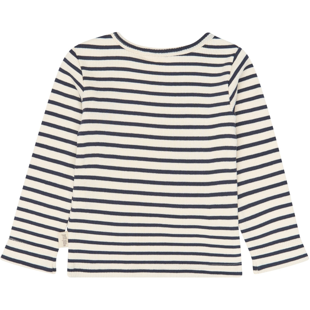 PETIT PIAO PPSky L_S Tee Langærmet bluse Navy Blazer Striped