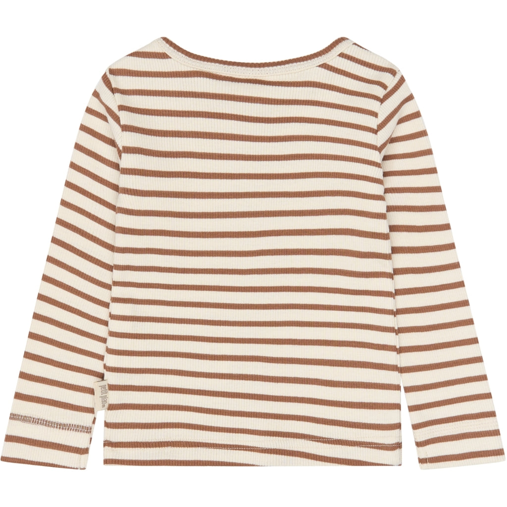 PETIT PIAO PPSky L_S Tee Langærmet bluse Rawhide Striped