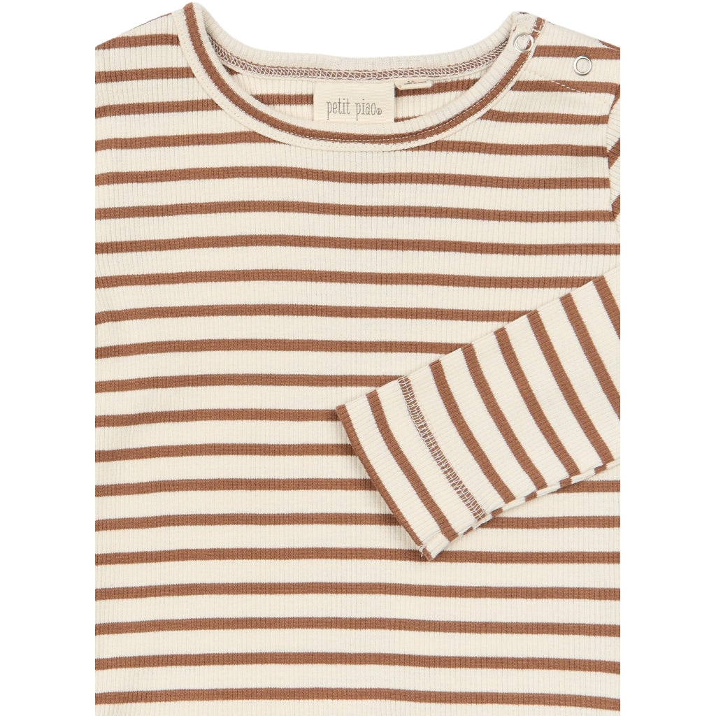 PETIT PIAO PPSky L_S Tee Langærmet bluse Rawhide Striped