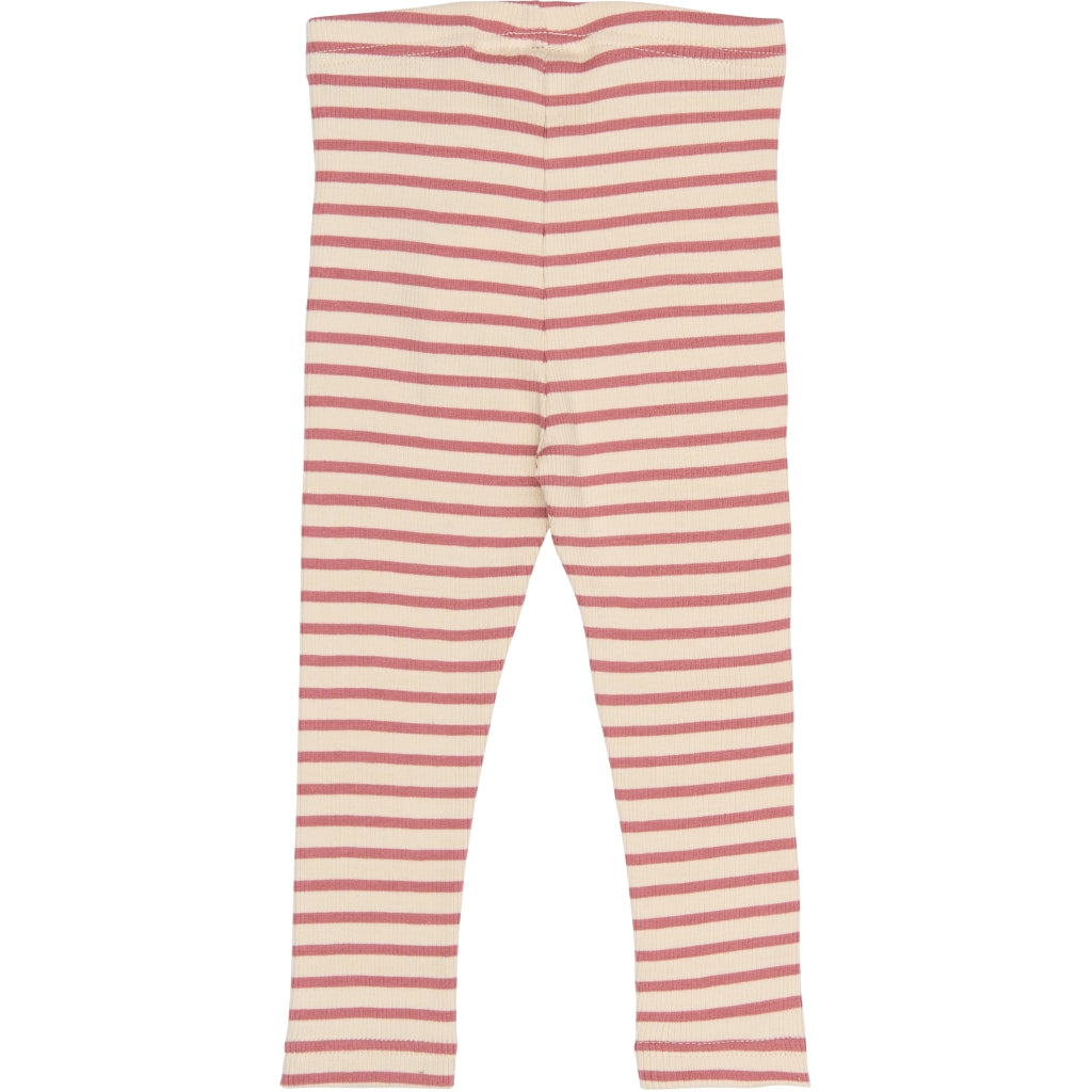PETIT PIAO PPSky Leggings Leggings Dusty Rose Striped