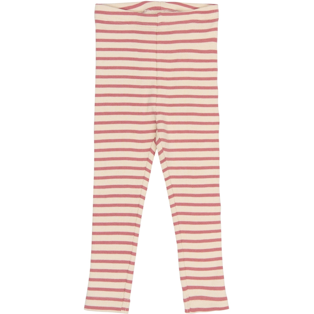 PETIT PIAO PPSky Leggings Leggings Dusty Rose Striped