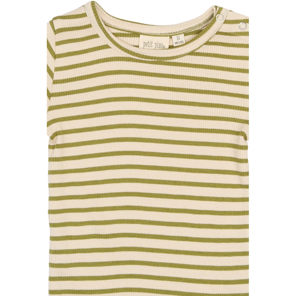 PETIT PIAO PPSky S_S Tee T-shirt Mosstone Striped