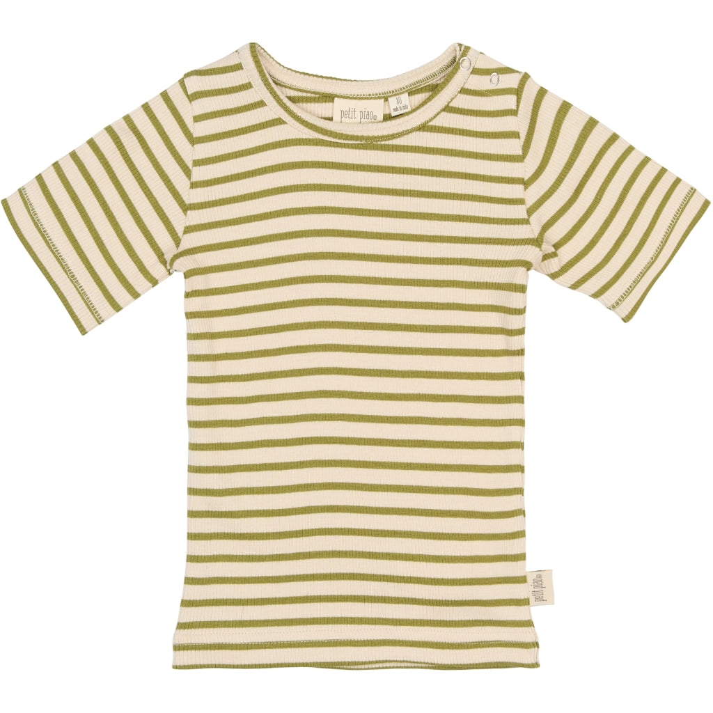 PETIT PIAO PPSky S_S Tee T-shirt Mosstone Striped