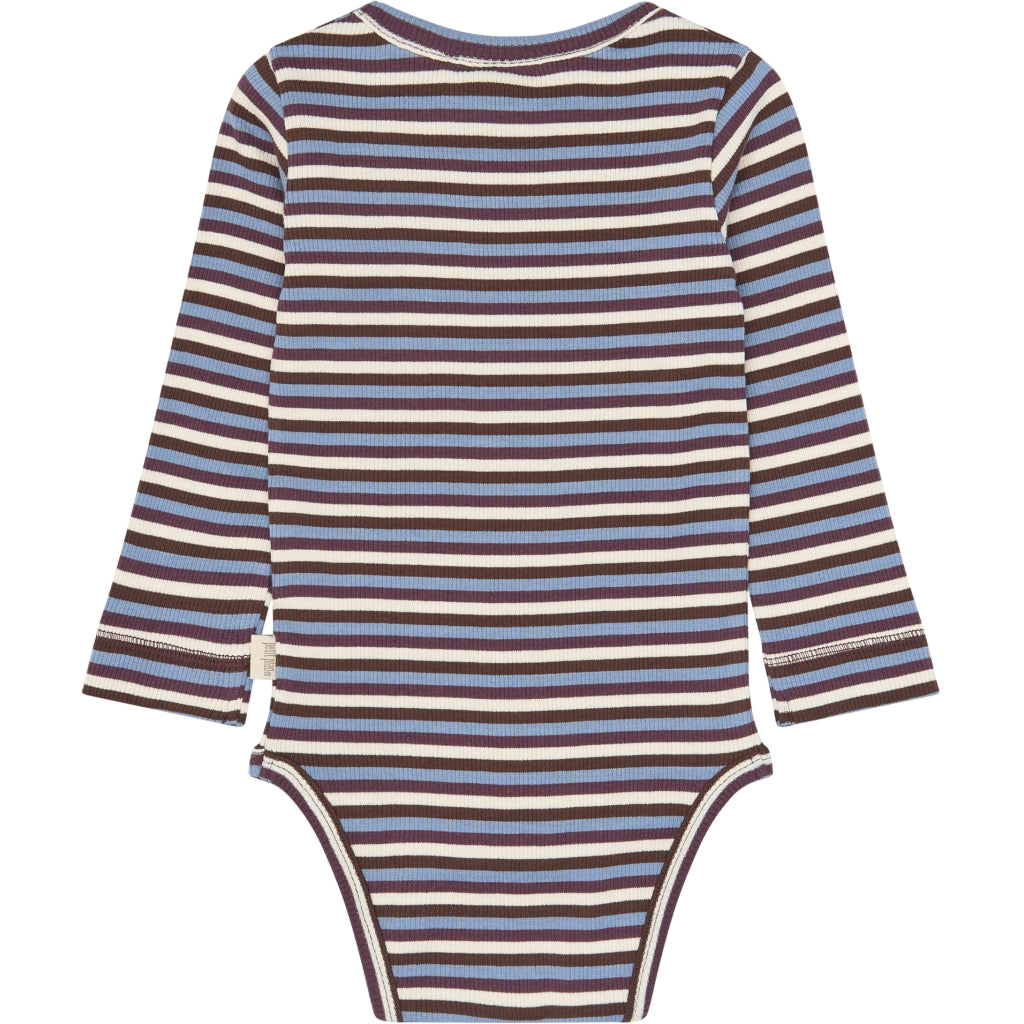 PETIT PIAO PPSong L_S Body Bodystockings Huckleberry Multistriped