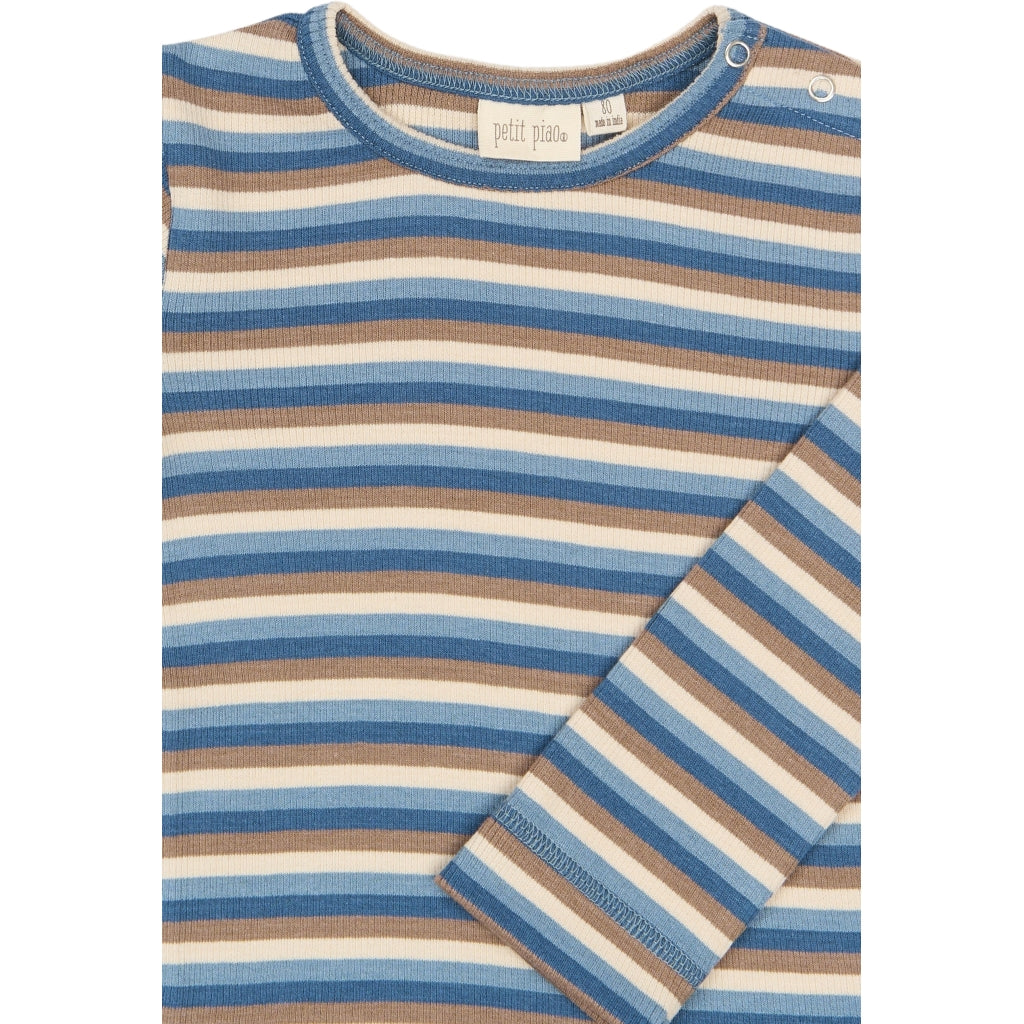 PETIT PIAO PPSong L_S Tee Langærmet bluse Infinity Multistriped