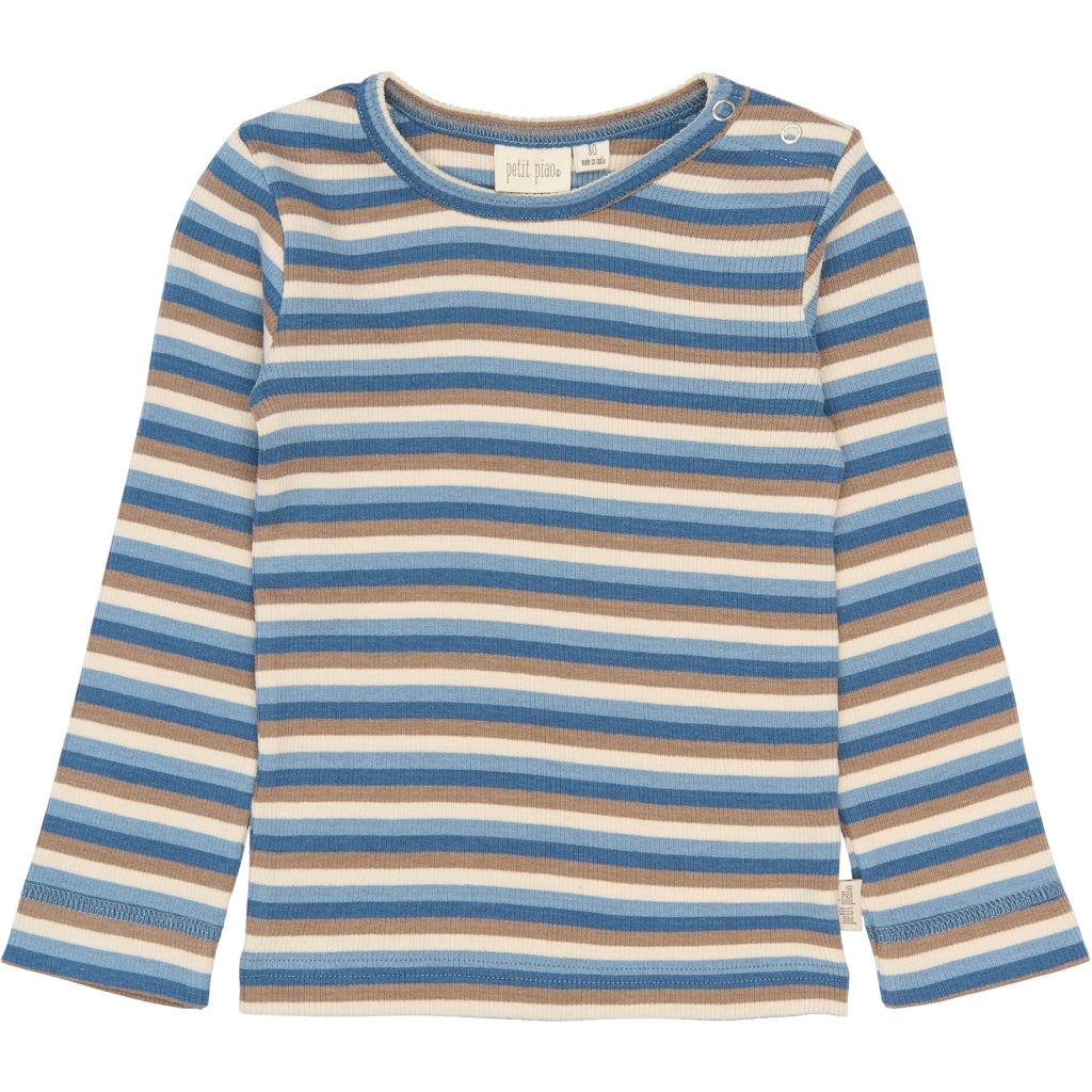 PETIT PIAO PPSong L_S Tee Langærmet bluse Infinity Multistriped