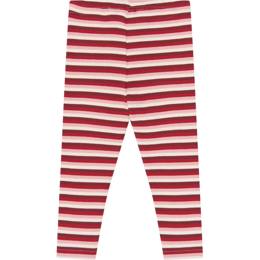 PETIT PIAO PPSong Leggings Leggings Haute Red Multistriped