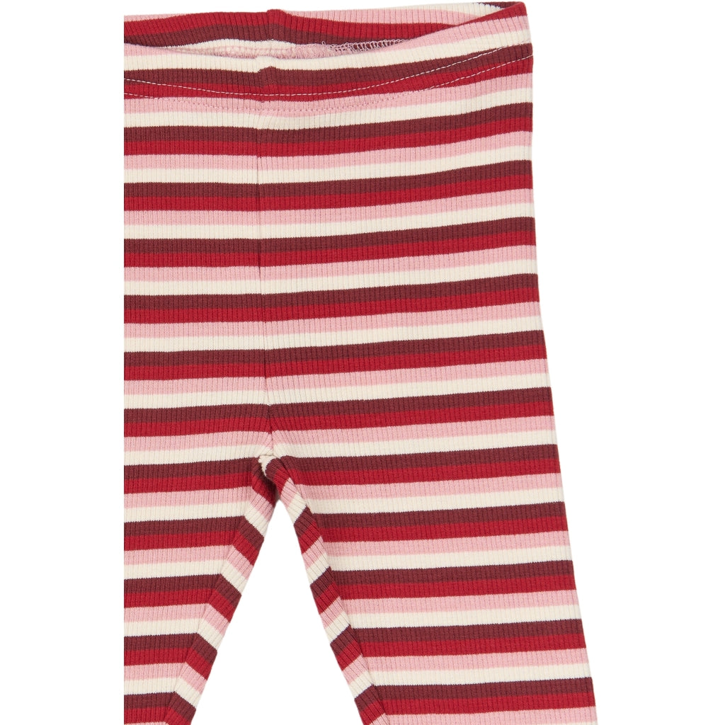 PETIT PIAO PPSong Leggings Leggings Haute Red Multistriped
