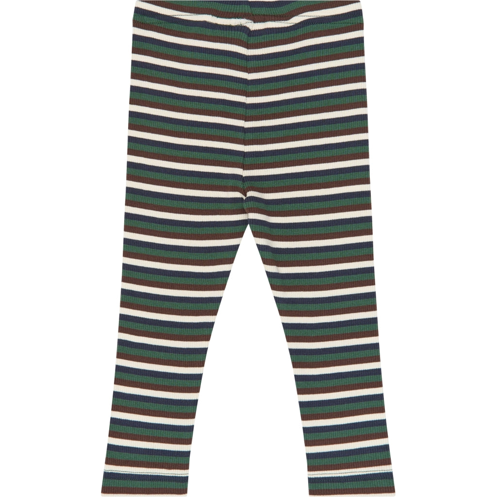 PETIT PIAO PPSong Leggings Leggings Trekking Green Multistriped