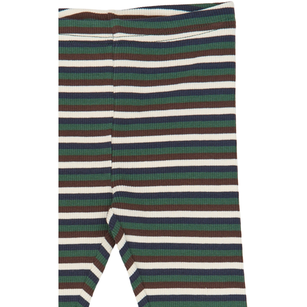 PETIT PIAO PPSong Leggings Leggings Trekking Green Multistriped