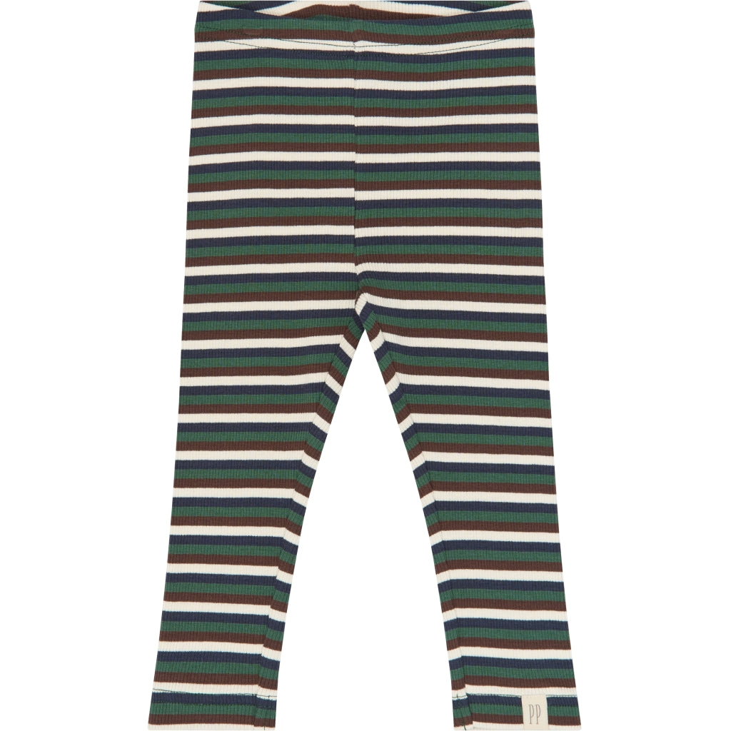 PETIT PIAO PPSong Leggings Leggings Trekking Green Multistriped