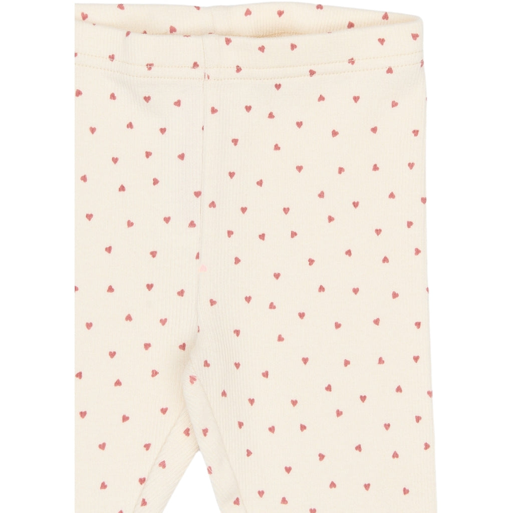 PETIT PIAO PPSonja Leggings Leggings Eggnog Heart AOP