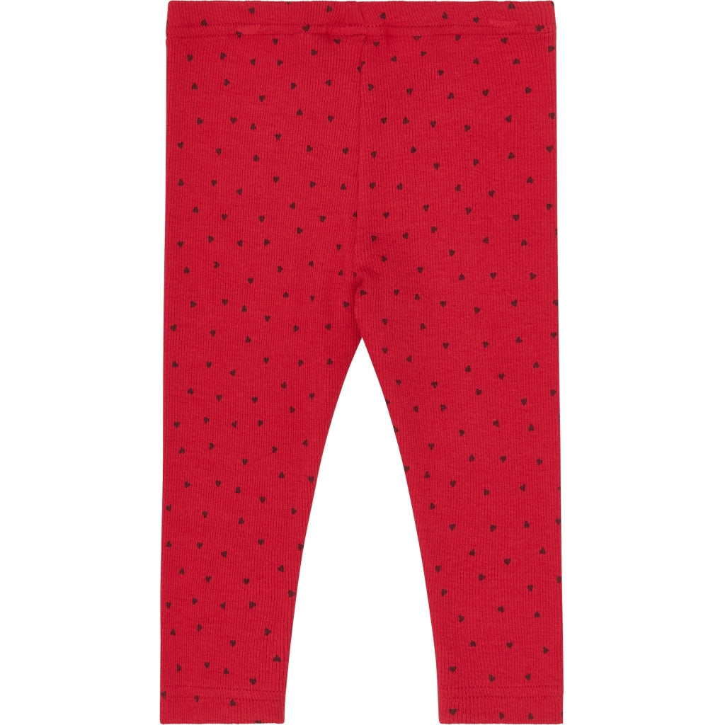 PETIT PIAO PPSonja Leggings Leggings Haute Red Heart AOP