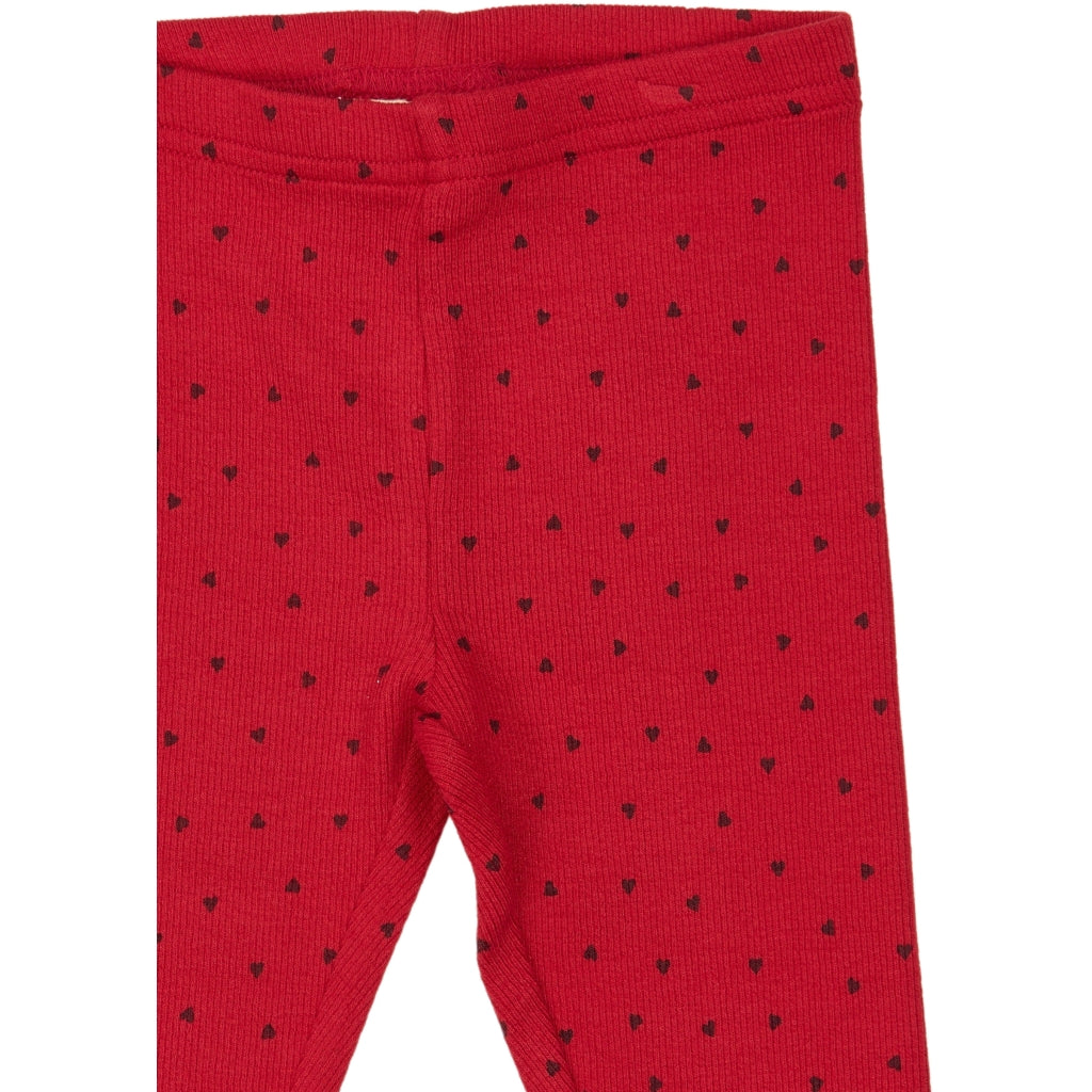 PETIT PIAO PPSonja Leggings Leggings Haute Red Heart AOP