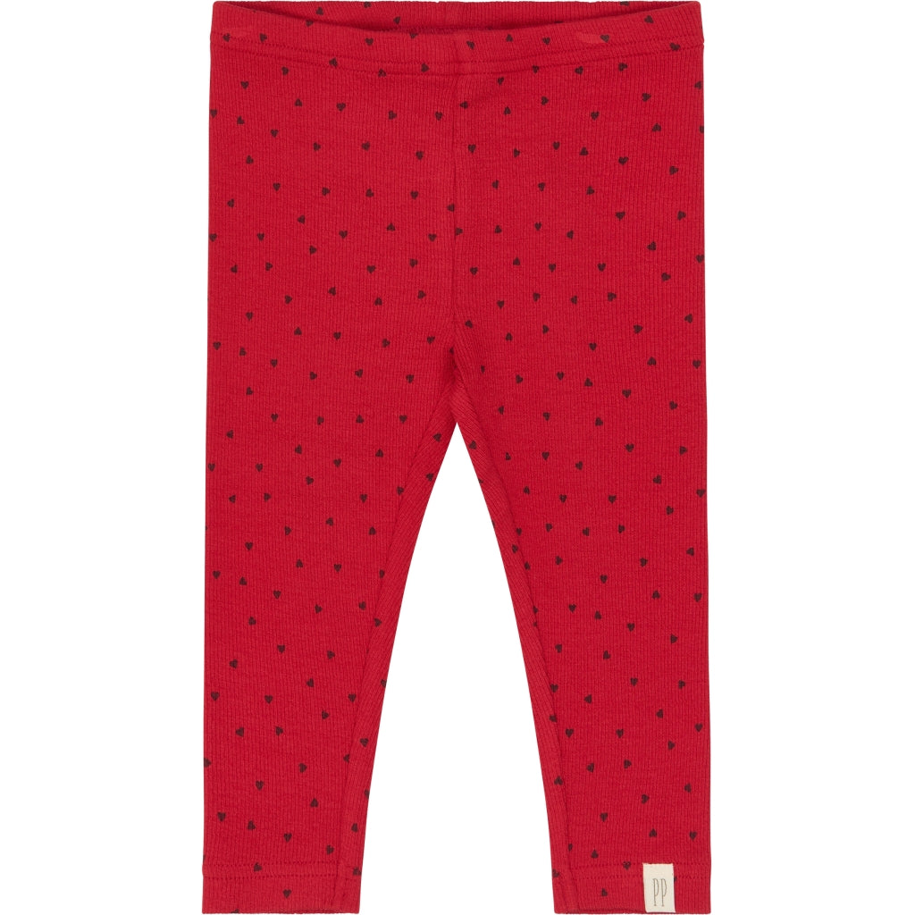 PETIT PIAO PPSonja Leggings Leggings Haute Red Heart AOP