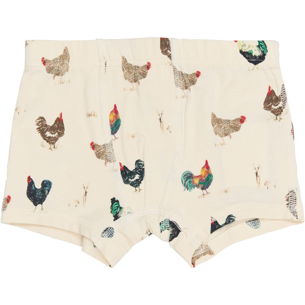 PETIT PIAO PPStar Boxers 2-pack Undertøj Eggnog Rooster AOP
