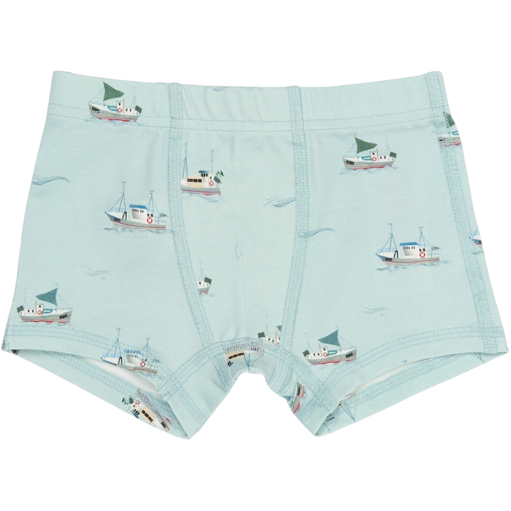 PETIT PIAO PPStar Boxers 2-pack Undertøj Illusion Blue Boat AOP